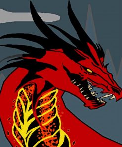 Red Dragon painting by numbers