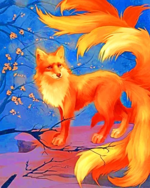 Red Fox paint by numbers