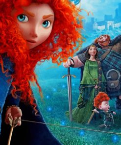 Merida And Her Family paint by numbers