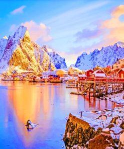 Reine Norway paint by numbers