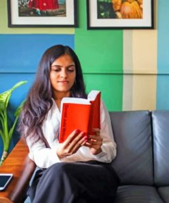 Women Reading A Book paint by numbers