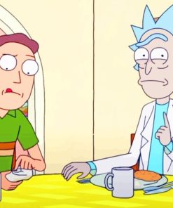 Rick Sanchez And Jerry paint by numbers