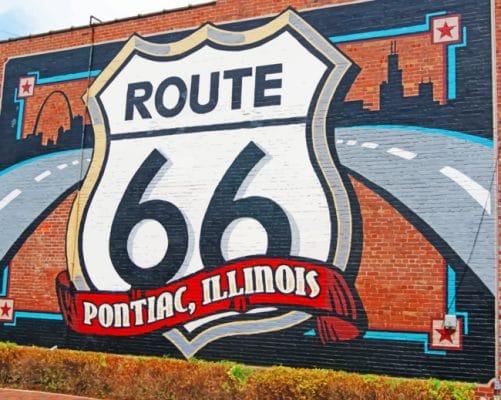 route 66 Graffiti On The Wall paint by numbers