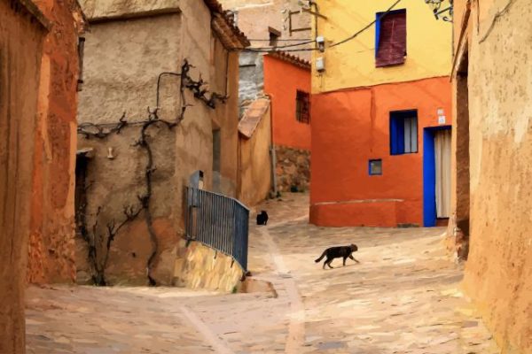 Rural Street painting by numbers