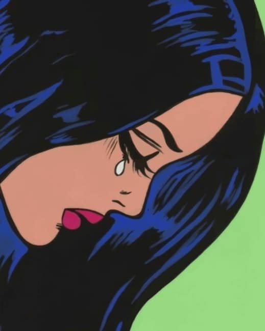 Sad Girl Crying painting by numbers