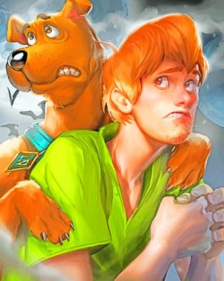 Scooby Doo And Shaggy paint by numbers