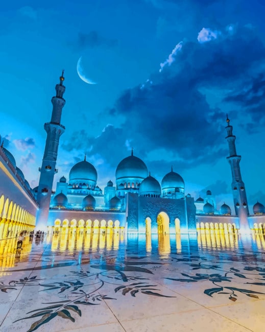 Sheikh zayed mosque paint by numbers