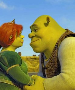 Sherk And Fiona painting by numbers