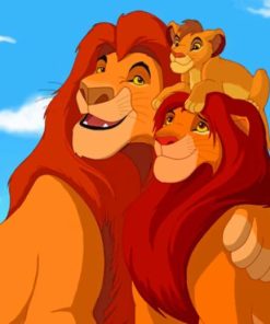 Simba's Family painting by numbers