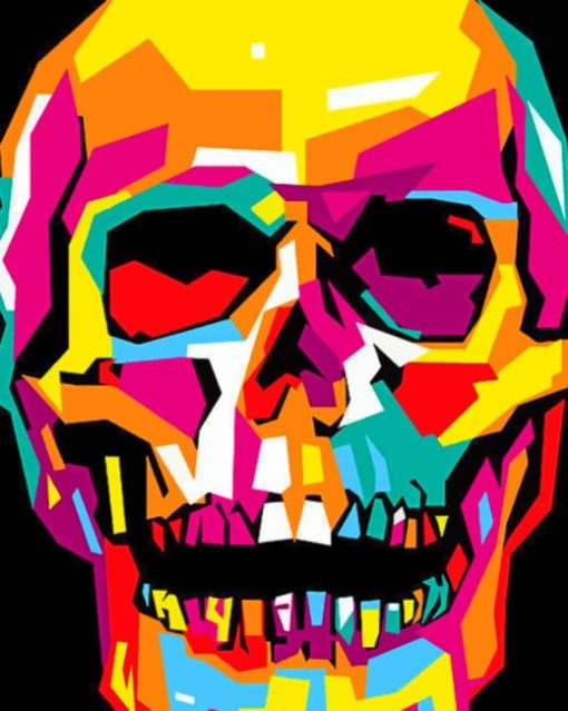 Diverse Colorful Skull paint by numbers