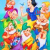 Snow White And The Seven Dwarfs paint by numbers