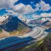 Snowy Alps Mountains paint by numbers