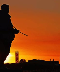 Soldier's Silhouette paint by numbers