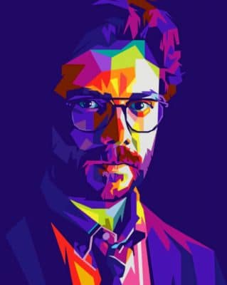 Professor La Casa De Papel painting by numbers
