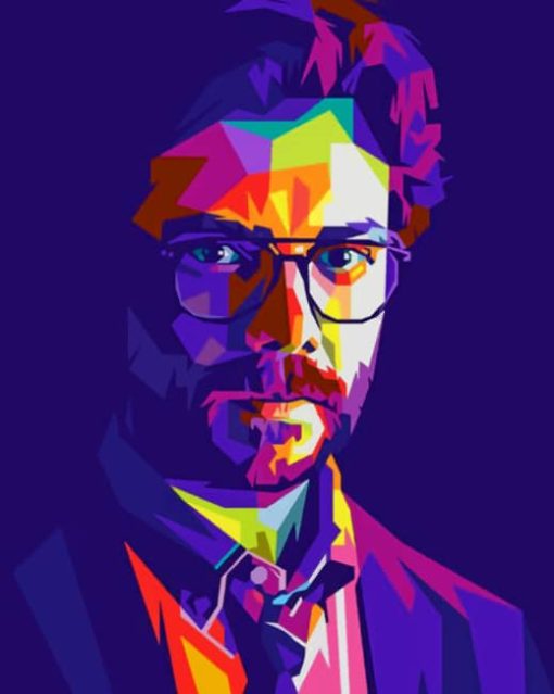 Professor La Casa De Papel painting by numbers
