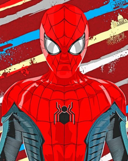 Spider Man painting by numbers