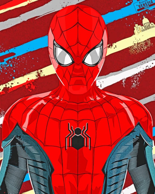 Spider Man painting by numbers