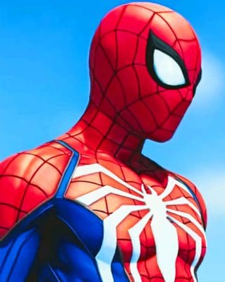 Spider Man painting by numbers