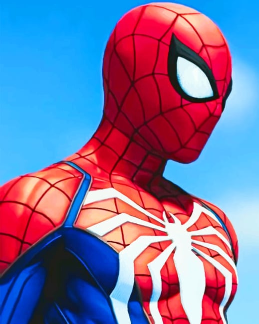Spider Man painting by numbers