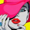 Girl Pop Art painting bumbersy n