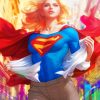 Supergirl Art paint by numbers