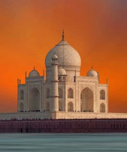 Taj Mahal Sundown paint by numbers