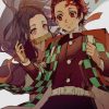 Nezuko And Tanjiro painting by numbers