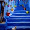 The Blue City Of Morocco painting by numbers