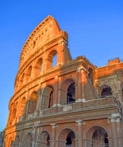 Ruins Of The Roman Colosseum paint by numbers