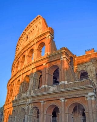 Ruins Of The Roman Colosseum paint by numbers