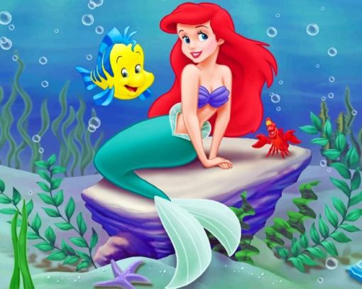 The Little Mermaid paint by numbers