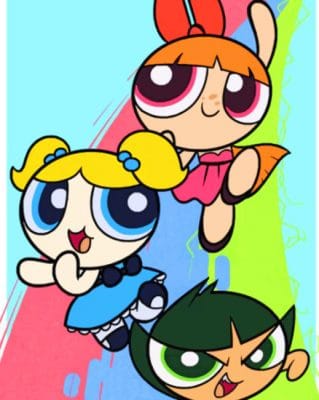 The power Girls painting by numbers