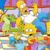 The Simpson Family In The Kitchen paint by numbers