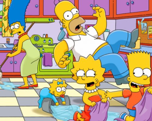 The Simpson Family In The Kitchen paint by numbers