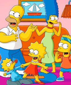 The Simpsons Family In The House paint by numbers