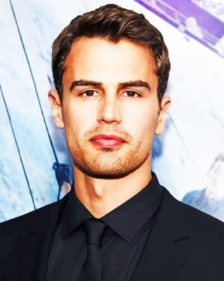 Theo James painting by numbers