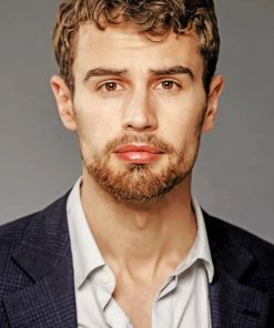 Theo James painting by numbers