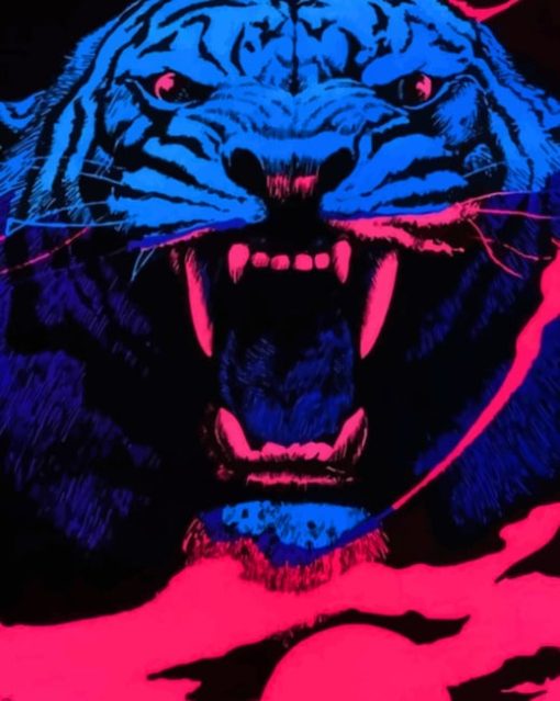 Tiger Art Work painting by numbers