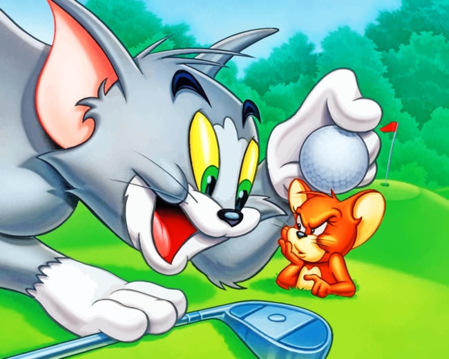 Tom And Jerry Cartoon paint by numbers