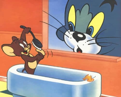 Tom And Jerry Scene paint by numbers