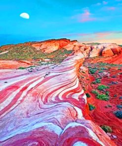 valley of fire state park paint by numbers