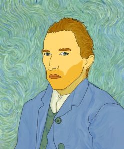 Van Gogh Self Portrait painting by numbers