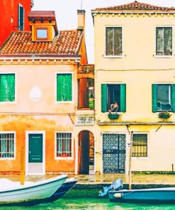 Venice Houses painting by numbers