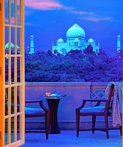 View Of Taj Mahal From Oberoi paint by numbers