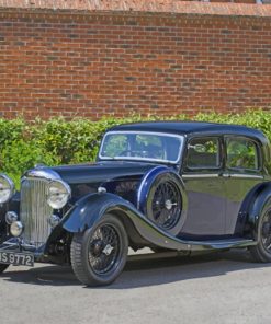 Vintage Black Lagonda paint by numbers