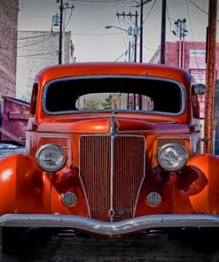 Vintage Ford Car paint by numbers