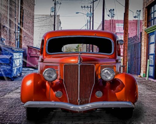 Vintage Ford Car paint by numbers