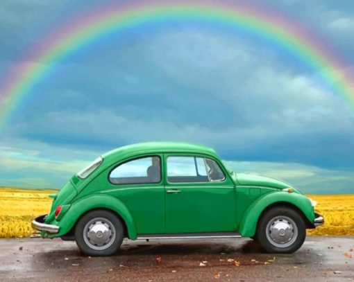 Volkswagen Rainbow paint by numbers