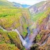 Voringfossen Waterfall Norway paint by numbers