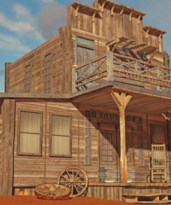 Western Rusty House paint by numbers